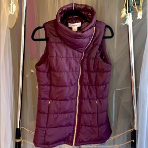 Purple puffy vest